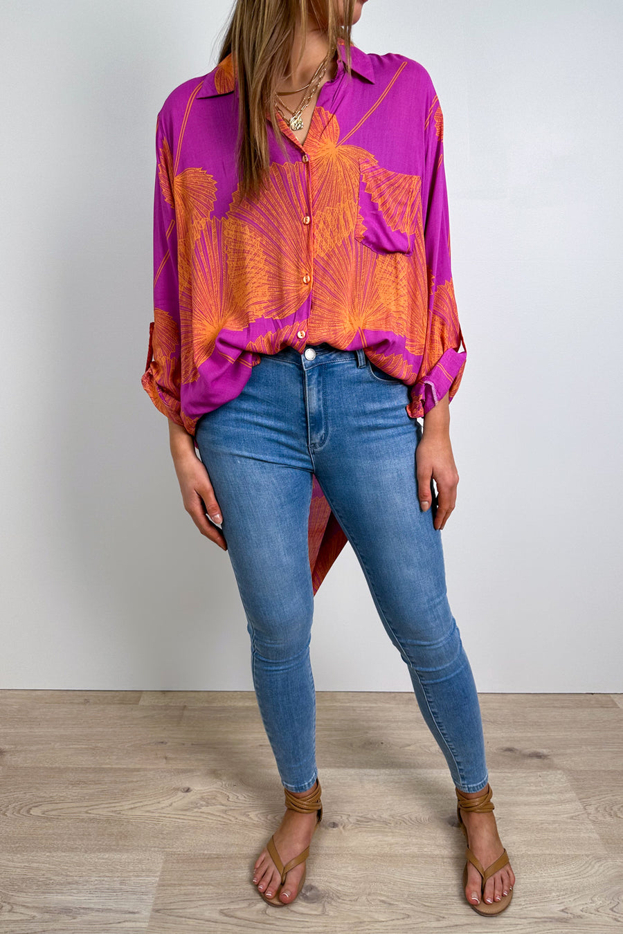 Purple Orange Palm