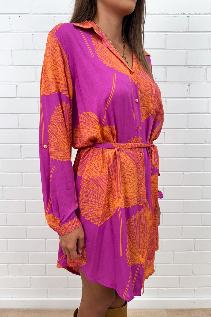 Purple Orange Palm