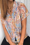 Blue Abstract Paisley