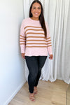 Pink Tan Stripe
