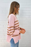 Pink Tan Stripe