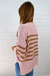 Pink Tan Stripe