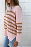 Pink Tan Stripe