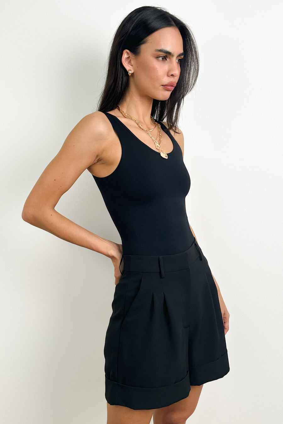 Olivia Tailored Shorts - Black