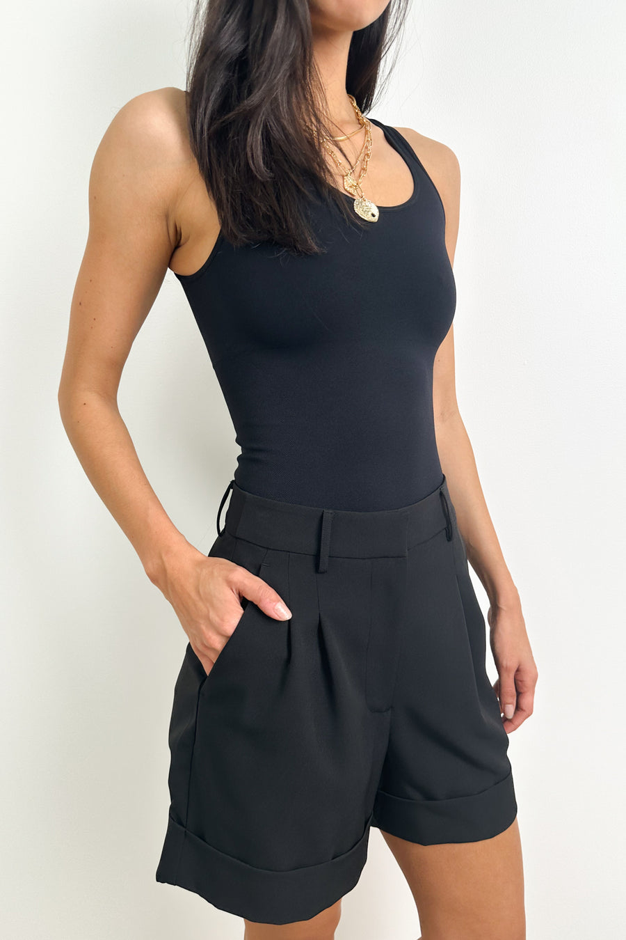 Olivia Tailored Shorts - Black