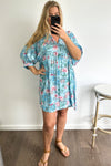 Sky Blue Floral