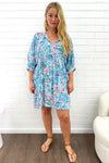 Sky Blue Floral