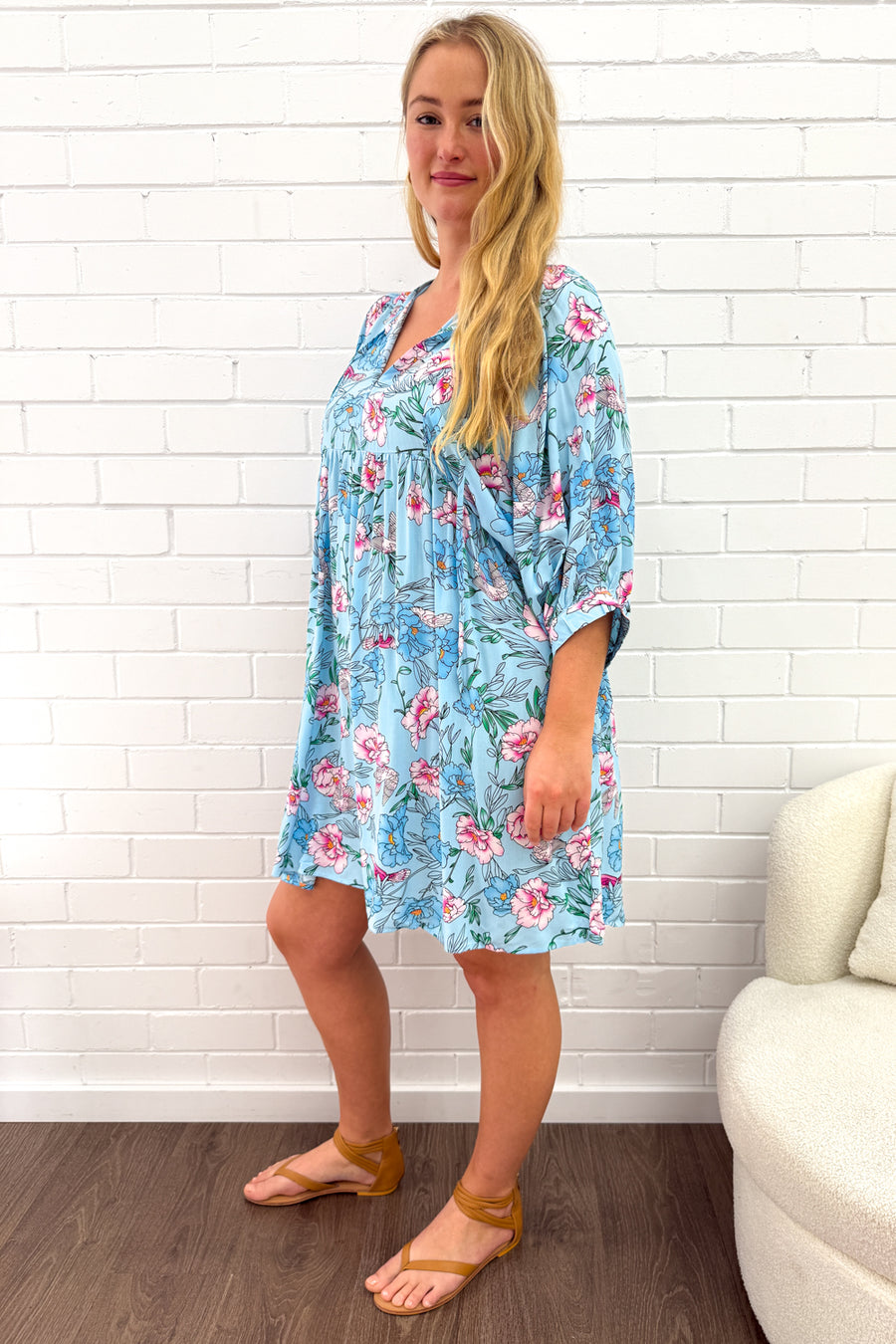 Sky Blue Floral