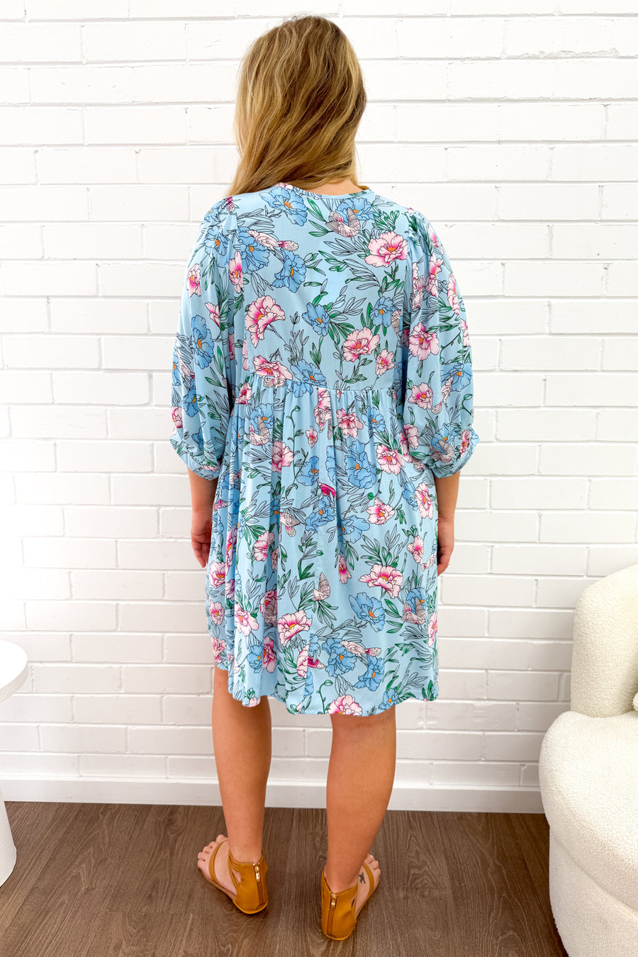 Sky Blue Floral