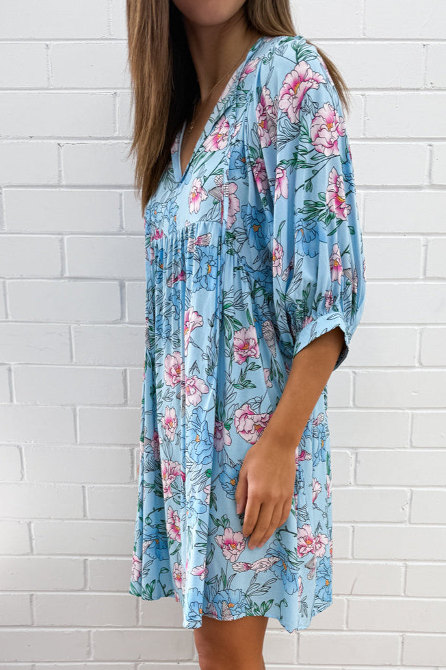Sky Blue Floral