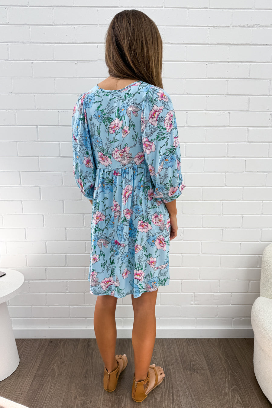 Sky Blue Floral