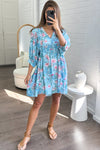 Sky Blue Floral