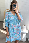 Sky Blue Floral