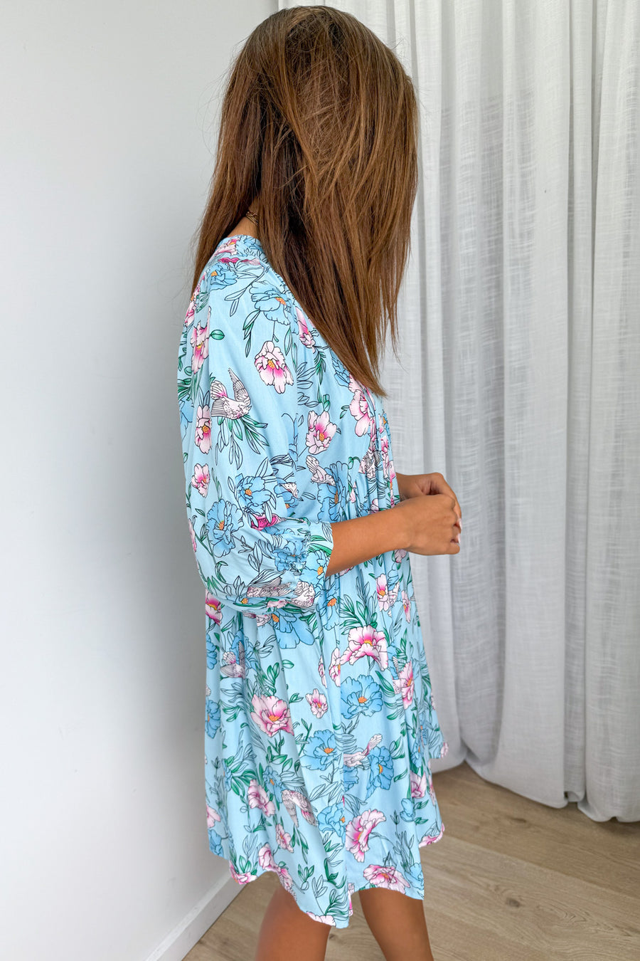 Sky Blue Floral