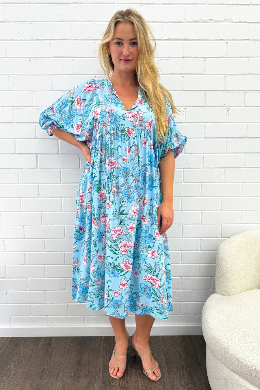 Sky Blue Floral