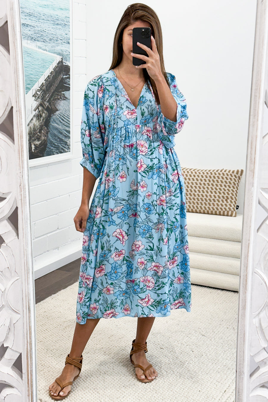 Sky Blue Floral