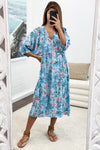 Sky Blue Floral