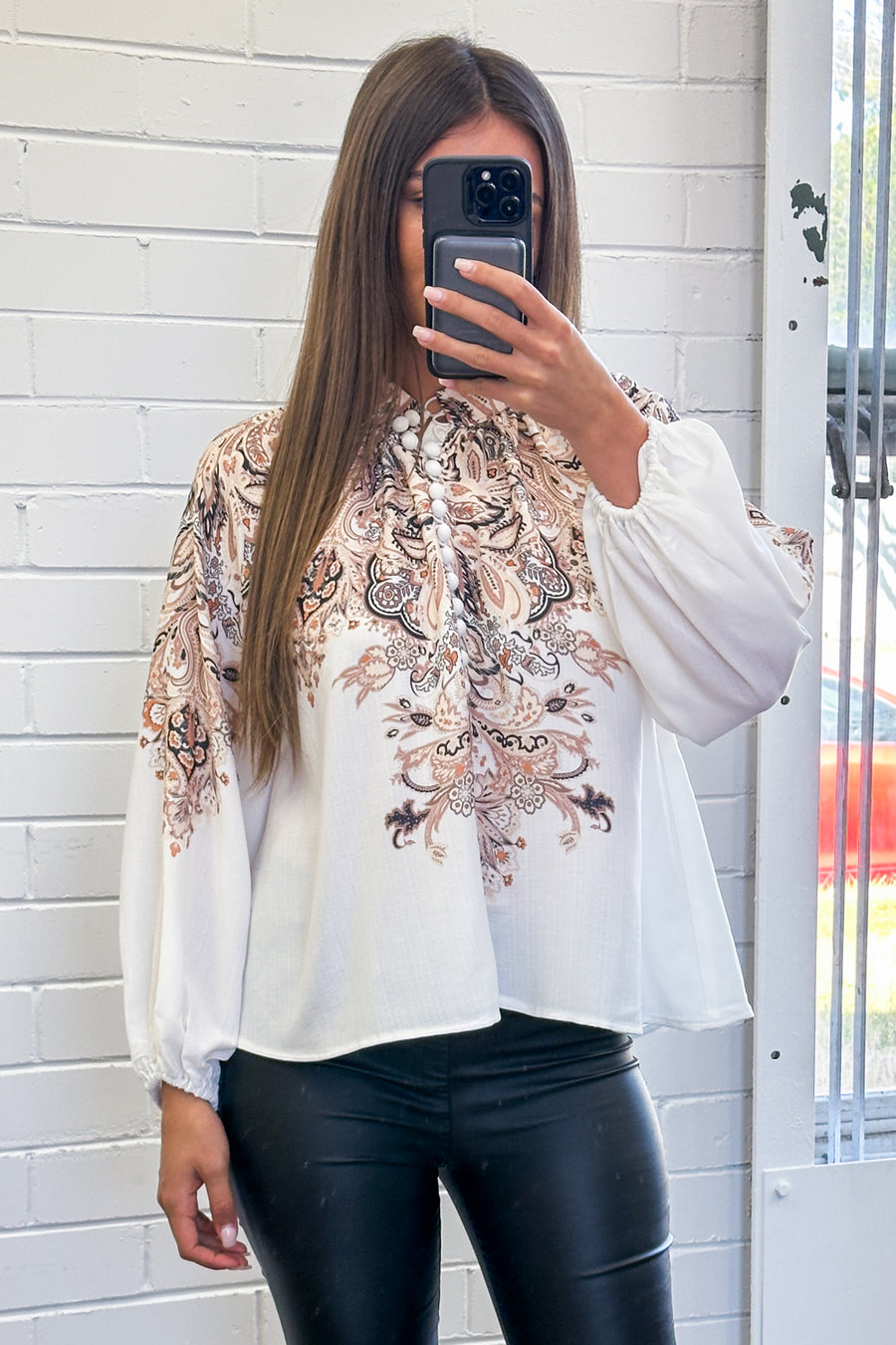 White Paisley