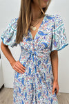 Blue Paisley Print