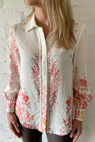 Cream Pink Floral: izzy