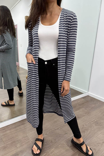 Blue Grey Stripe
