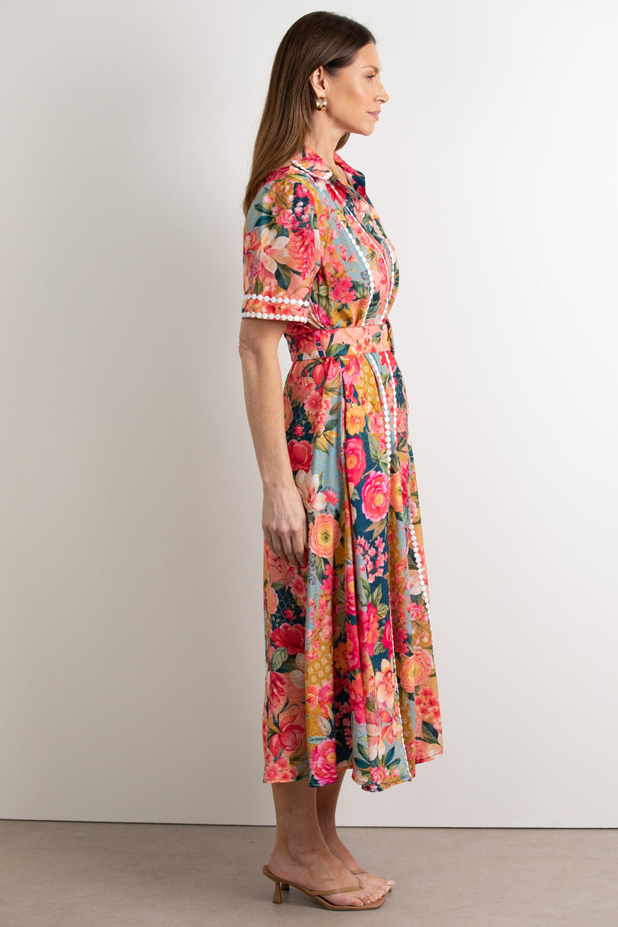 Fuchsia Teal Floral