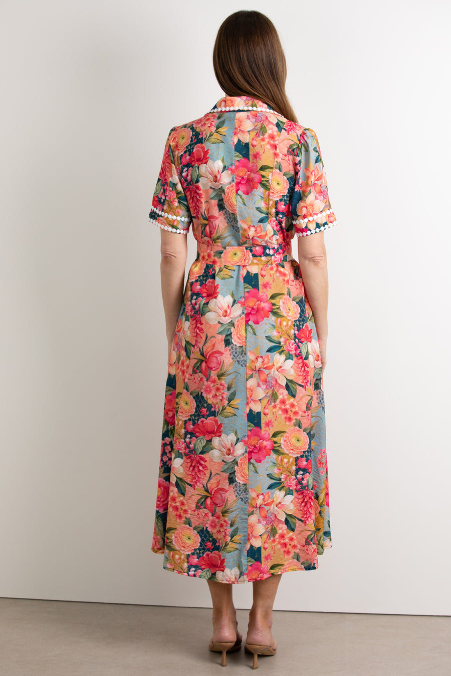 Fuchsia Teal Floral