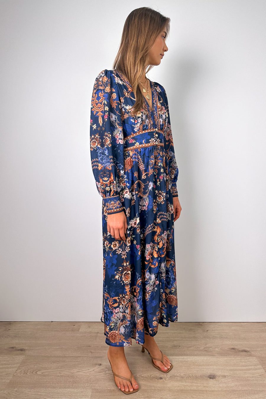 Navy Blue Print