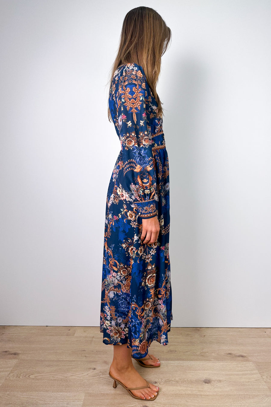 Navy Blue Print