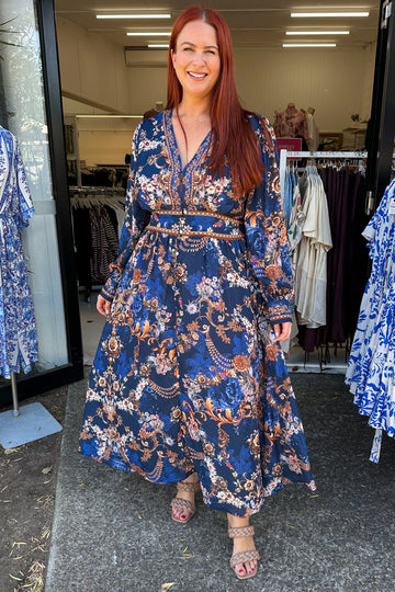 Navy Blue Print: jaime