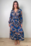 Navy Blue Print