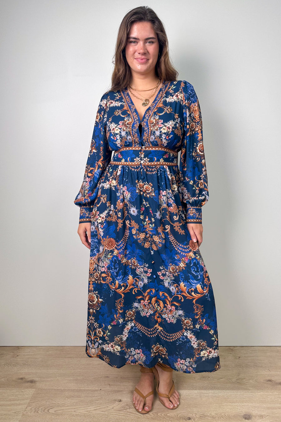 Navy Blue Print