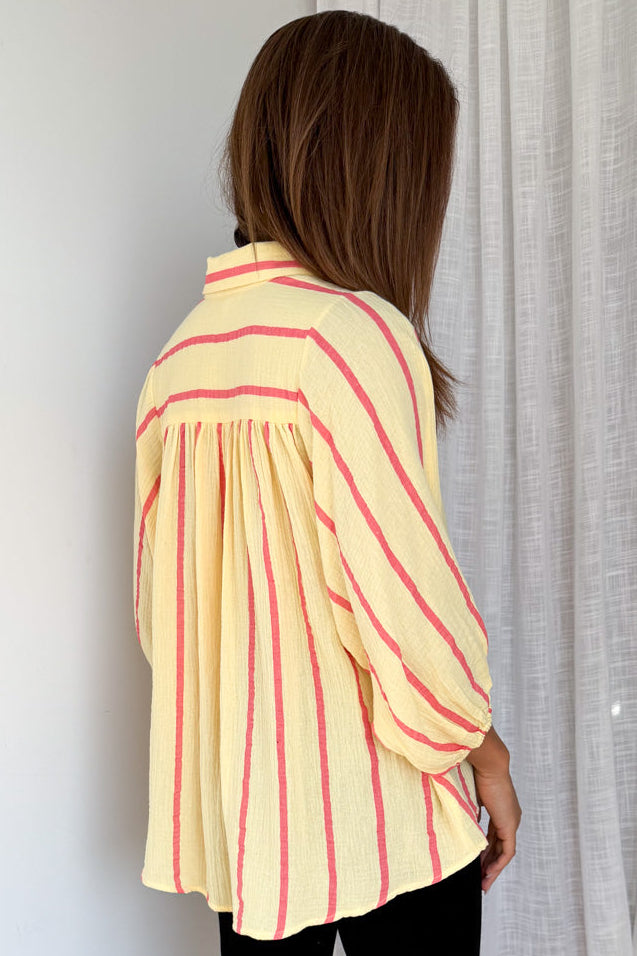 Lemon Pink Stripe