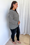 Black Cream Stripe