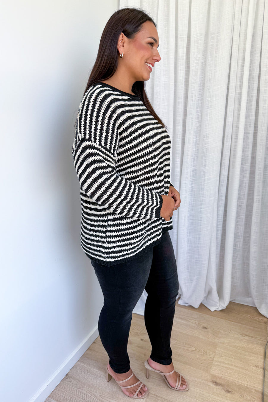 Black Cream Stripe