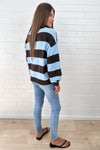 Chocolate Blue Stripe