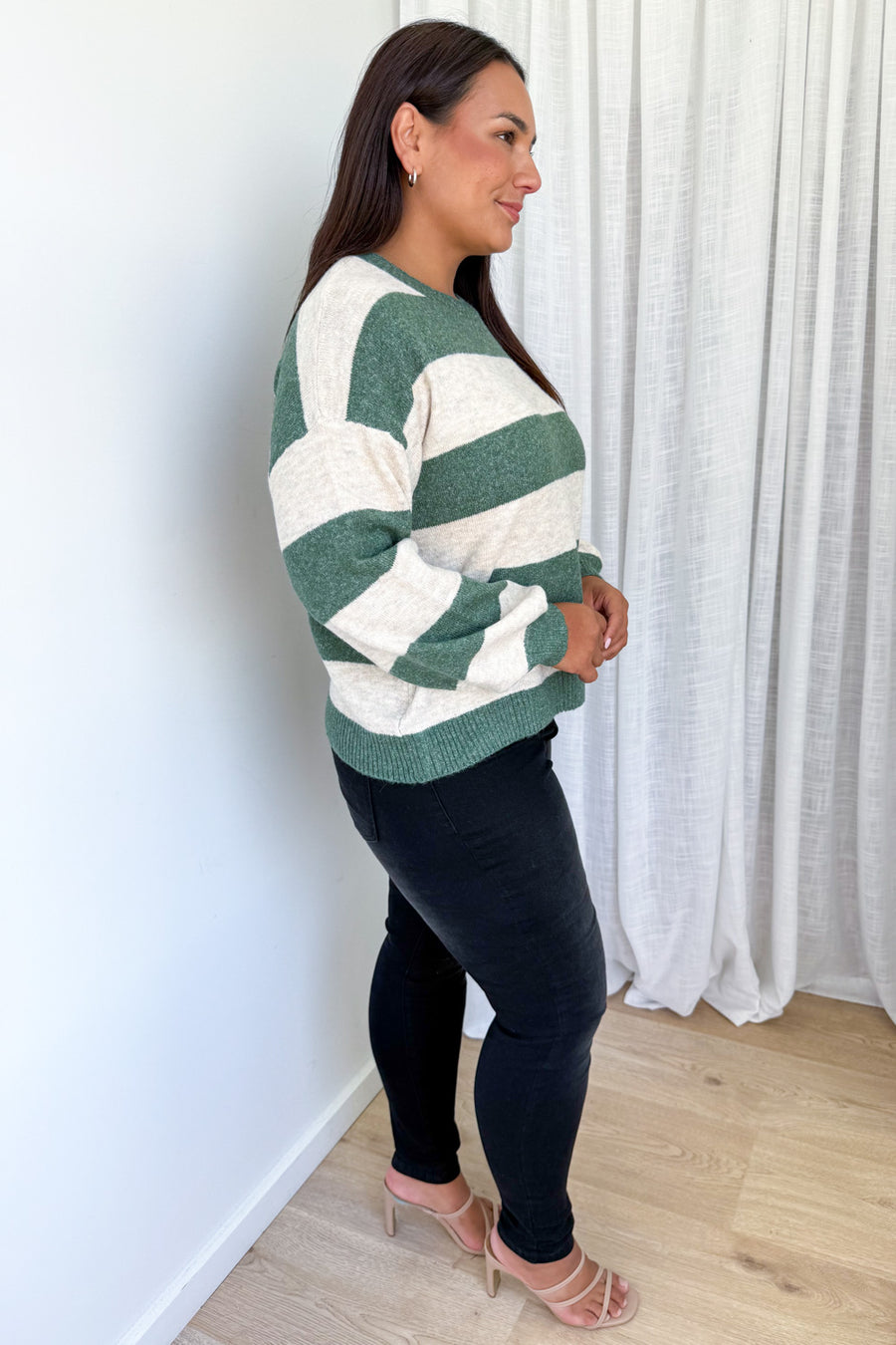 Olive Natural Stripe