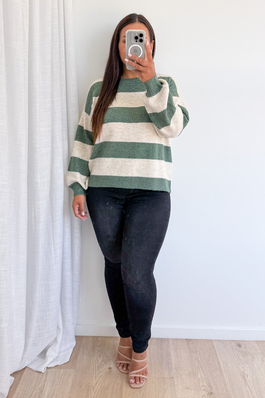 Olive Natural Stripe