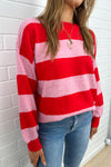 Pink Red Stripe