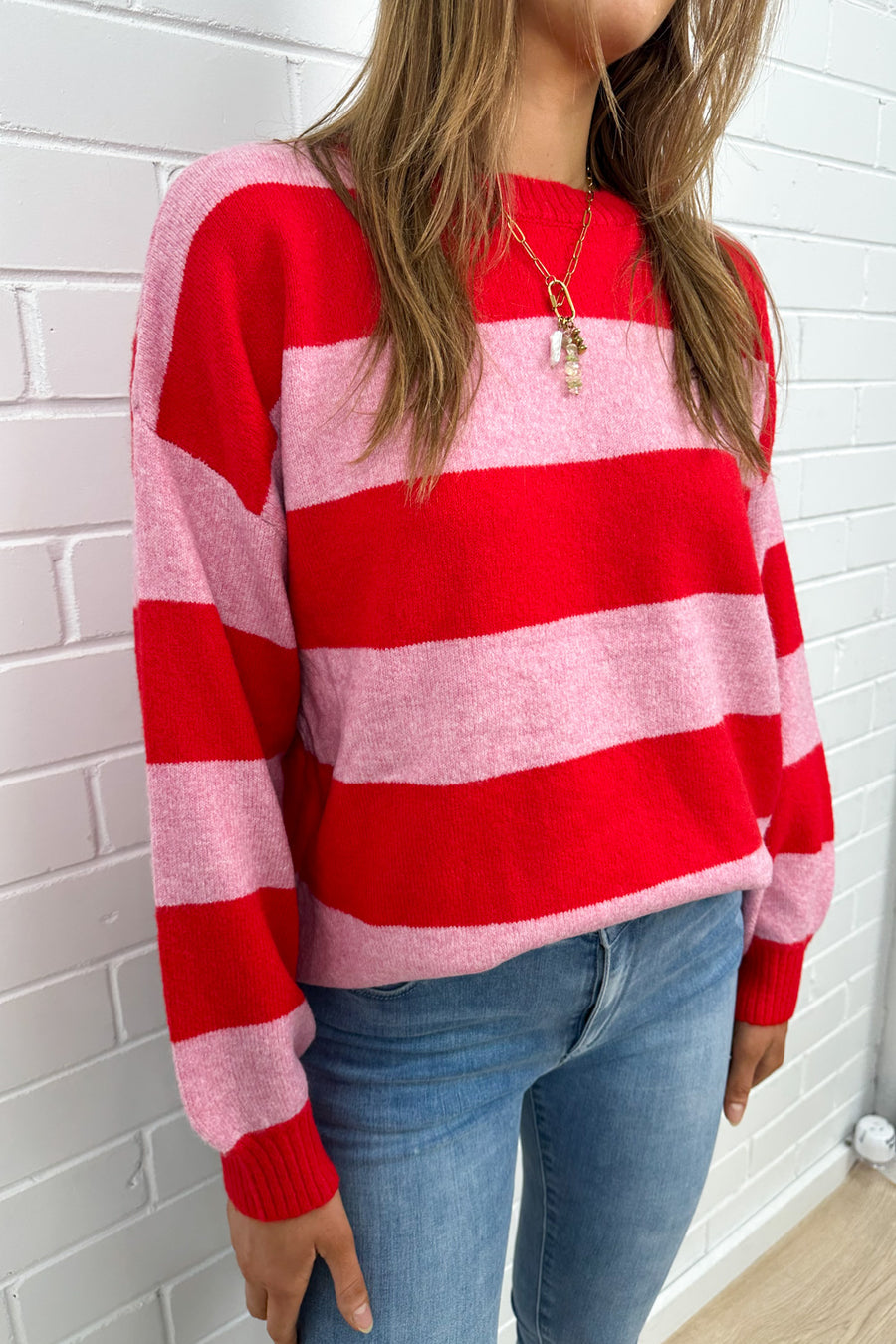 Pink Red Stripe