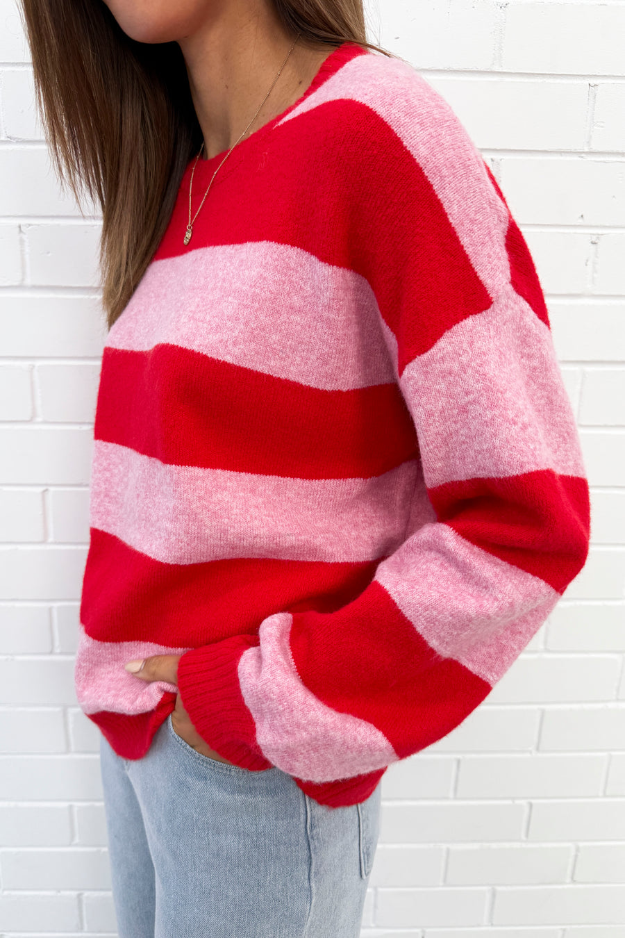 Pink Red Stripe