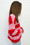 Pink Red Stripe