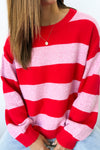 Pink Red Stripe