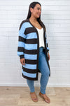 Chocolate Blue Stripe