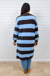 Chocolate Blue Stripe