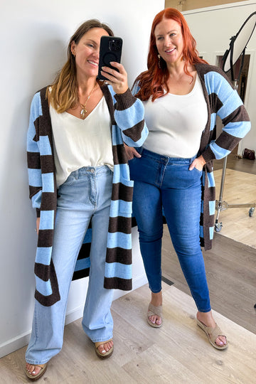 Chocolate Blue Stripe: 