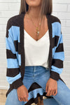 Chocolate Blue Stripe