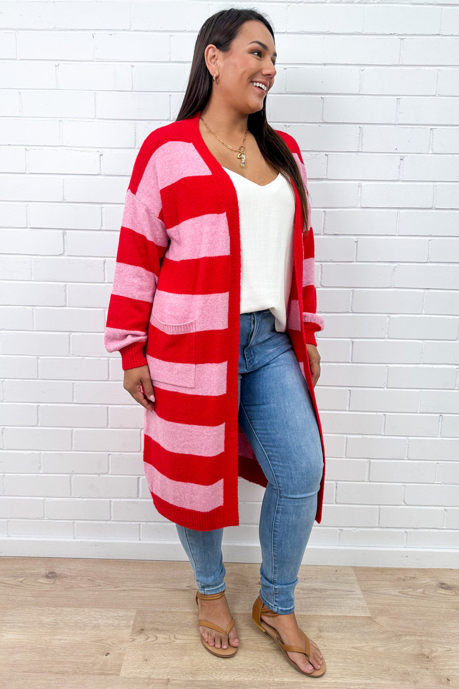 Pink Red Stripe