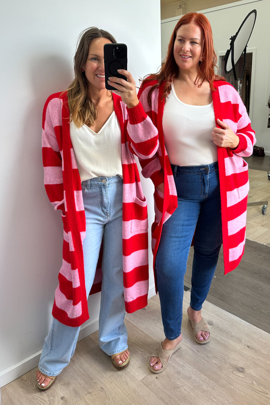 Pink Red Stripe