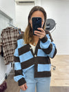 Chocolate Blue Stripe